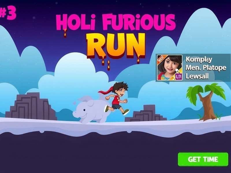 Holi Furious Run Core Gameplay Holi Furious Run Gameplay Mechanics